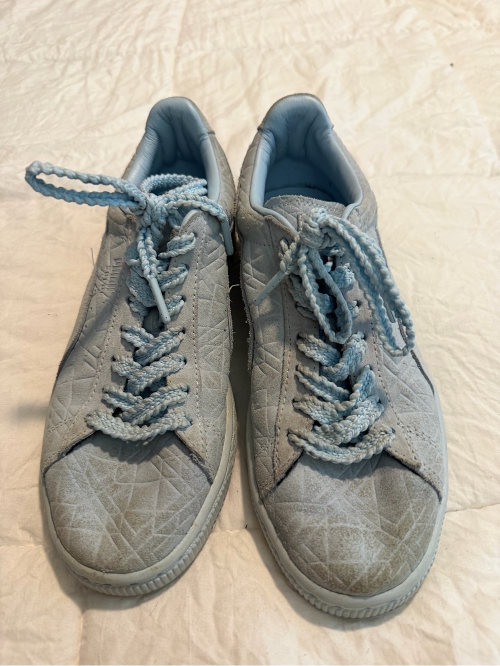 Puma Solange Knowles Light Blue Suede Sneakers